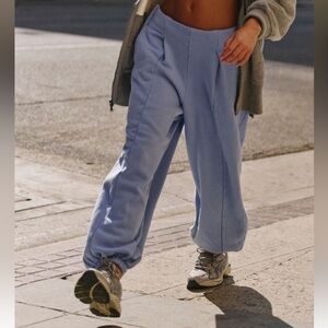 NWOT! FREE PEOPLE! 'Cheer On Joggers' in Gunmetal/gray! XL! Unique!